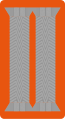 Kragenspiegel in der Waffenfarbe Orange