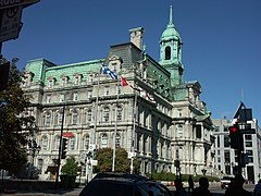 Hôtel de ville de Montréal/ Montreal City Hall, Rue Notre-Dame, Montreal; Henri-Maurice Perrault, Alexander Cowper Hutchison 1872–1878