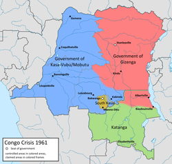 Free Republic of the Congo in red (1961)