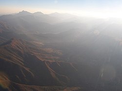 The Lesotho Highlands from the air