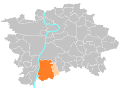 Location of Prague 12 in Prague