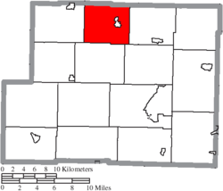 Location of North Township in Harrison County