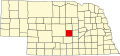 State map highlighting Sherman County