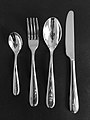 Nuovo Milano, a 1987 cutlery set designed by Ettore Sottsass with assistance of Alberto Gozzi.[7]