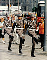 Honor parade of the NVA in front of the "Neue Wache" in Berlin on "Unter den Linden" in 1990