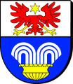 Kopfloser Doppeladler im Schild von Gmina Rędziny (Powiat Częstochowski)