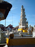 Padmasana, the towering throne of Sang Hyang Widhi Wasa as the focus of worship.