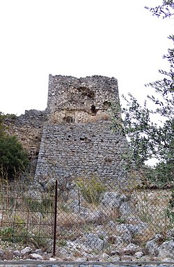 Remains of the Norman castle.