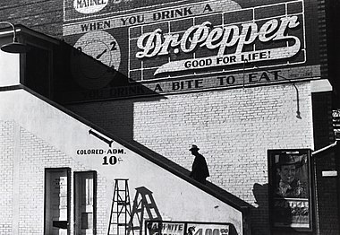 An entrance for coloreds in Mississippi, 1939