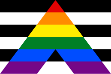 Flag designed for straight allies
