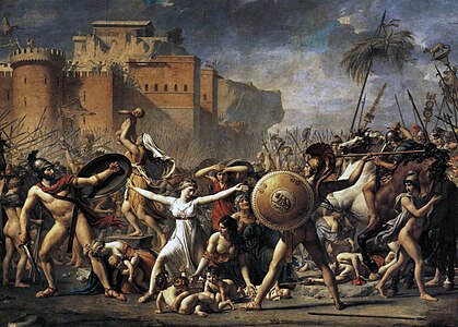 The Intervention of the Sabine Women by Jacques-Louis David (1799), Louvre
