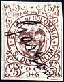 Tolima 1871, 5c brown, manuscript cancel 'Garzón'