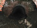 A partially collapsed tunnel