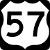 U.S. Highway 57 marker