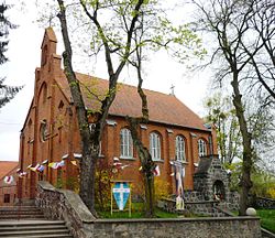 Die einst evangelische und heute katholische Kirche in Ukta / Alt Ukta