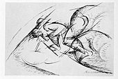 Sketch for Dynamism of a Cyclist, 1913