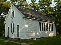 One of Wells' many one-room schools, preserved as a museum.