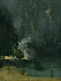 James Abbott McNeill Whistler, Nocturne in Black and Gold – The Falling Rocket, c. 1872–1877