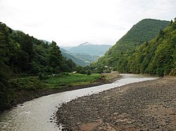 The Acharistsqali river, which flows through Keda