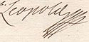 Leopold's signature