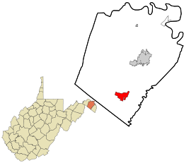 Location in Berkeley County and the state of West Virginia.