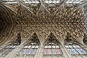 The Quire's vaulted ceiling