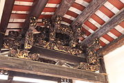 Wood carvings on an ancestral temple in Chaozhou