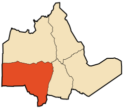 Location of Abalessa commune within Tamanrasset Province