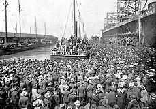 San Francisco, July 1897. The steamship Excelsior leaves San Francisco on July 28, 1897, for the Klondike