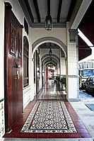 A tiled five-foot way in Penang