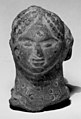 Head of an Indian Village Deity, terracotta, 3rd century BCE