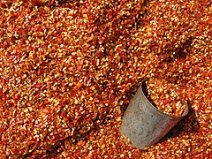 Dried chili pepper flakes, Myanmar