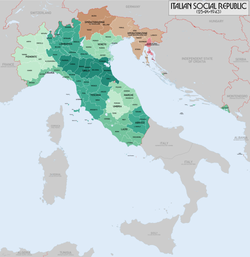 Administrative divisions of the Italian Social Republic