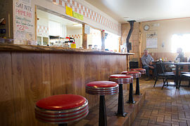 The lunch counter in Jarbidge, Nevada