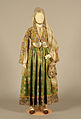 18th-century wedding dress from Kymi, Greece (Collection of PFF, Nauplio)