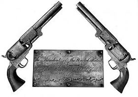Two Colt Dragoon revolvers, Lincoln's gift to the Emir