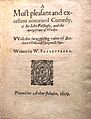 Merry Wives of Windsor Fälschung (1619)