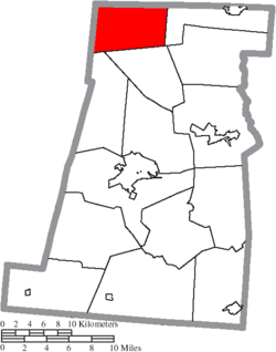 Location of Pike Township in Madison County