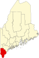 State map highlighting York County
