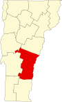 Windsor County map
