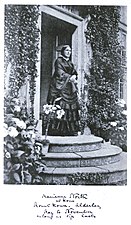 Photograph of North at her home in Mount House, Alderley c. 1867 taken by Mrs Susan Hodgson