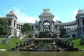 The Palais Longchamp with its monumental fountain