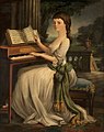 A girl at a harpsichord (Mather Brown)