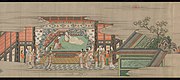 Pair of handscroll paintings with scenes from Nagauta Song by Kanō Sansetsu, c. 1640s