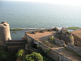 Looking out into the sea from Fort ramparts