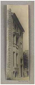 Model façade of the mass-produced house (1921)