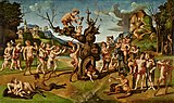 Piero di Cosimo, The Discovery of Honey by Bacchus, about 1499