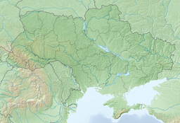 Location of a group of lakes in Ukraine