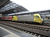 ES64U2-095 (182 595) von MRCE Dispolok im Einsatz für DB Regio auf der Linie RB 20 in Erfurt.