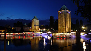 The Ponts Couverts by night